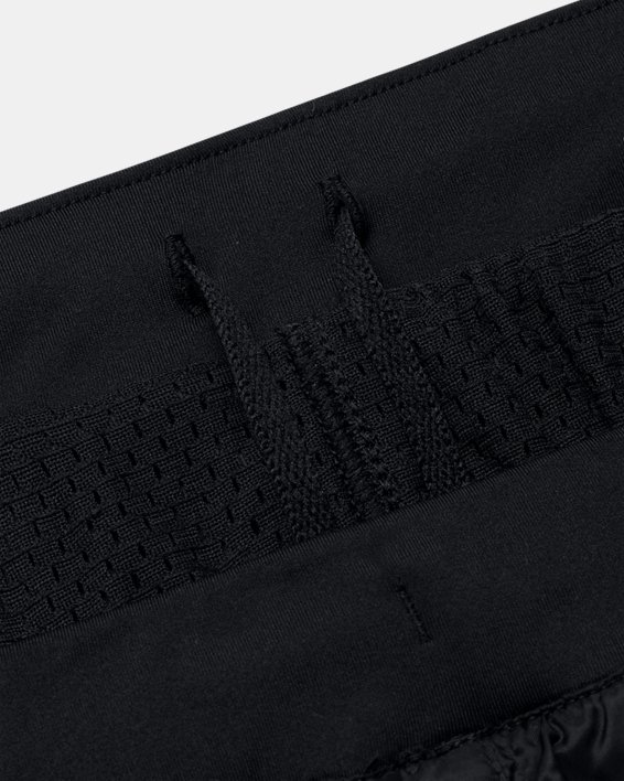 Shorts UA Woven Layered para Mujer, Black, pdpMainDesktop image number 7